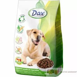 Dax 10kg kutyatáp csirke, marha és csirke-marha zöldség ízekben