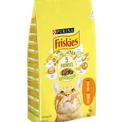 a yellow bag of cat food