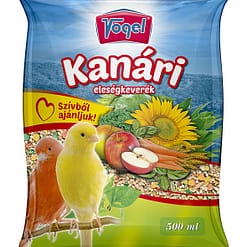 a bag of food with birds and flowers